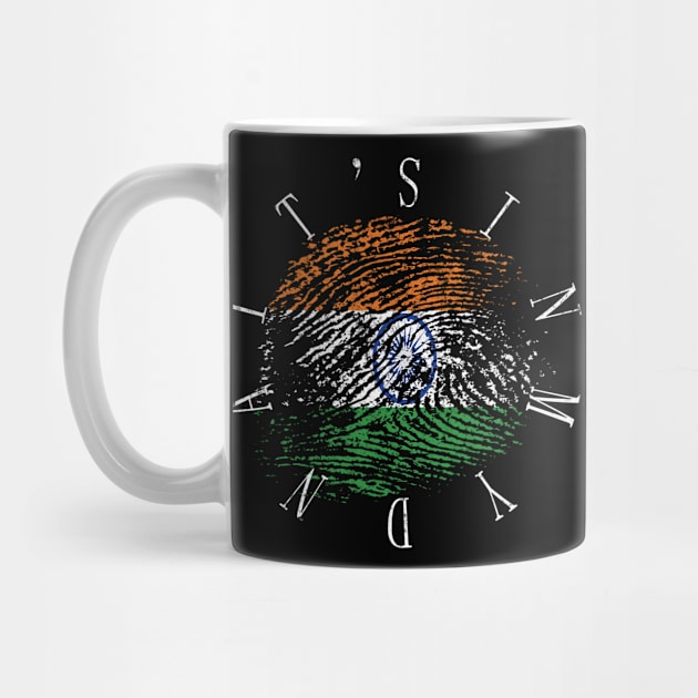 It's In My Dna Indian Flag India Country Vintage Gift by Grabitees